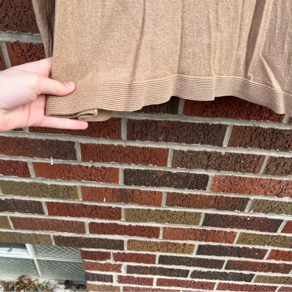 Jones New York Collection Tan Beige Cowl Neck Sweater - Picture 5 of 6